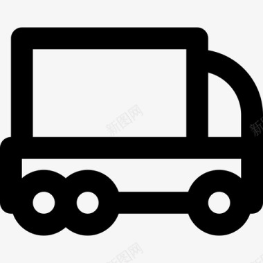 送货卡车11号交货轮廓图标图标