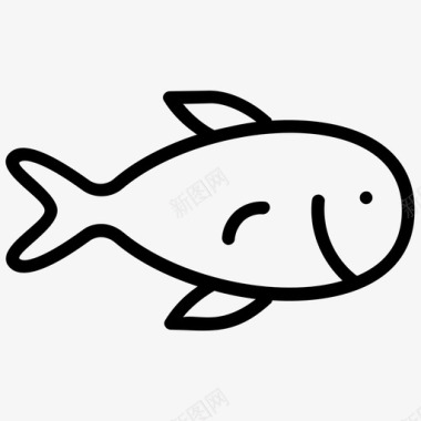 文件鱼水生海洋生物图标图标
