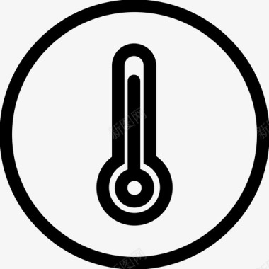 温度计热度温度图标图标