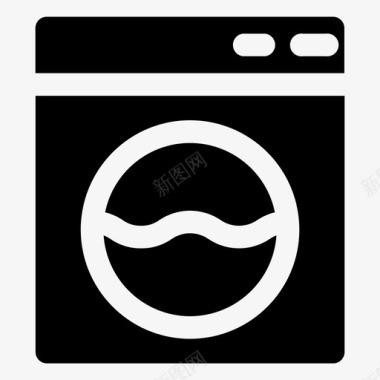 洗衣机布料衣物图标图标