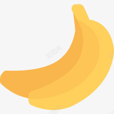 香蕉食物17扁平图标图标