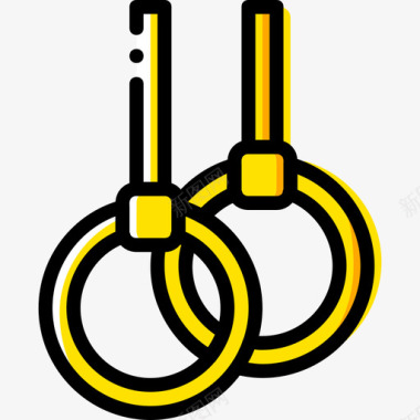 戒指健身2黄色图标图标