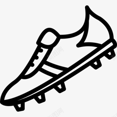 足球鞋配件运动图标图标