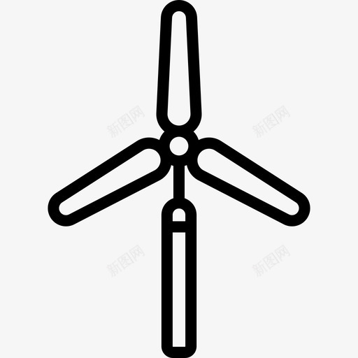 风车生态学19线性图标svg_新图网 https://ixintu.com 生态学19 线性 风车