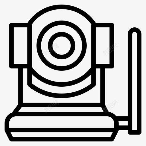 闭路电视录像机保安图标svg_新图网 https://ixintu.com 保安 录像 录像机 房地产 闭路电视 间谍摄像机