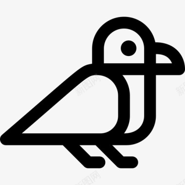 鸟类动物23直系图标图标