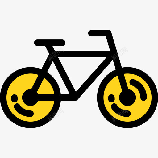自行车时髦款式8线性颜色图标svg_新图网 https://ixintu.com 时髦款式8 线性颜色 自行车