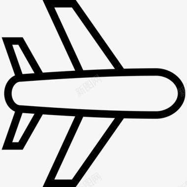飞机iosul6线性图标图标
