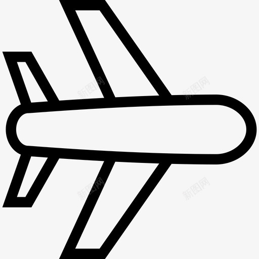 飞机iosul6线性图标svg_新图网 https://ixintu.com iosul6 线性 飞机