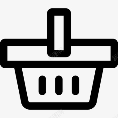 购物篮商务与管理2直线型图标图标