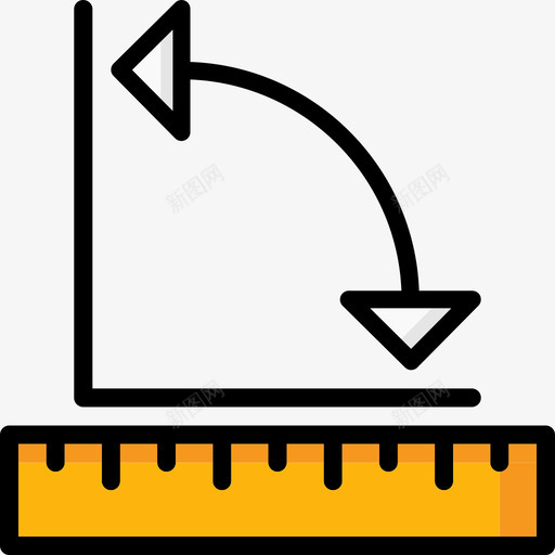 测量平面工具9线颜色图标svg_新图网 https://ixintu.com 平面设计工具9 测量 线颜色