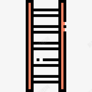 梯子建筑构造4线颜色图标图标