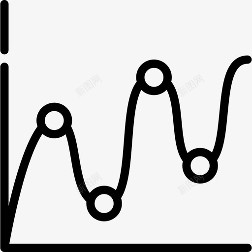 折线图图表3线性图图标svg_新图网 https://ixintu.com 图表3 折线图 线性图