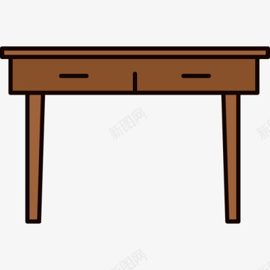 桌子家具10颜色128px图标图标