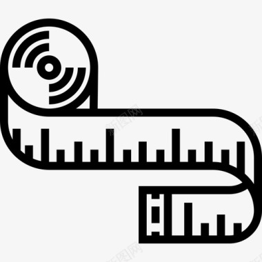 卷尺手工制作5线性图标图标