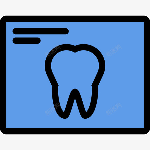 X光医学和牙科彩色图标svg_新图网 https://ixintu.com X光 医学和牙科 彩色