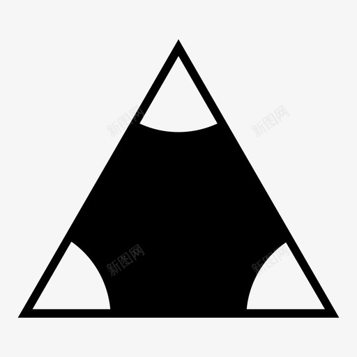 等边三角形等边几何学图标svg_新图网 https://ixintu.com 三 几何学 形状 等边 等边三角形