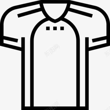 足球运动衫16号运动衫直线型图标图标