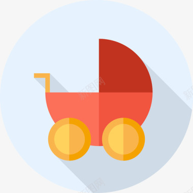 婴儿车玩具5扁平图标图标