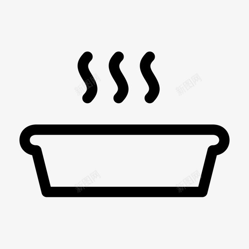 圆形蛋糕盘烘焙甜点图标svg_新图网 https://ixintu.com 圆形蛋糕盘 布丁 烘焙 烤箱 甜点 线图标