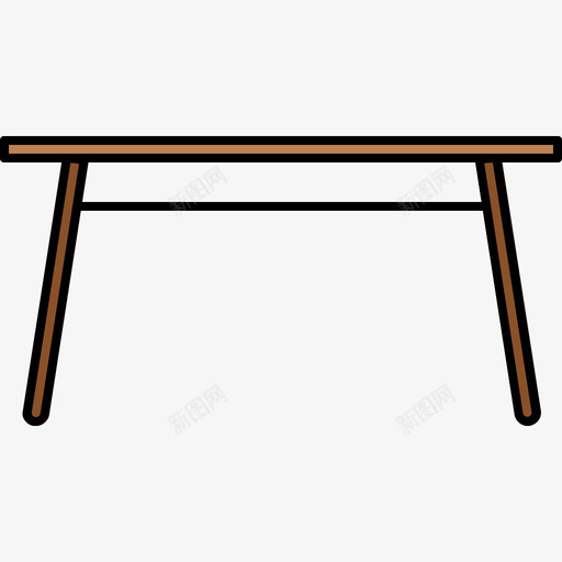 桌子家具16颜色128px图标svg_新图网 https://ixintu.com 家具16 桌子 颜色128px