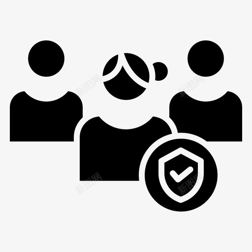 安全性组多用户图标svg_新图网 https://ixintu.com 多用户 安全性 组 配置文件用户