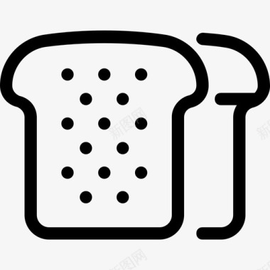 面包食物18直系图标图标