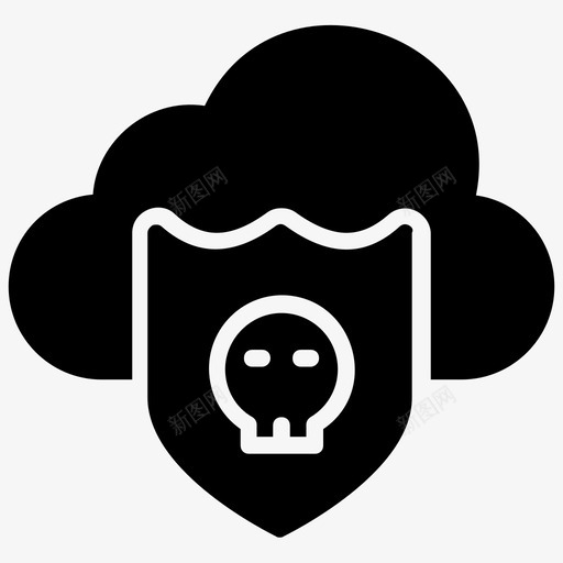数据保护云安全数据安全图标svg_新图网 https://ixintu.com 云安全 恶意软件保护 数据保护 数据安全 网络抢劫 黑客字形图标