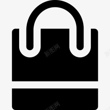 购物袋黑色星期五5装满图标图标