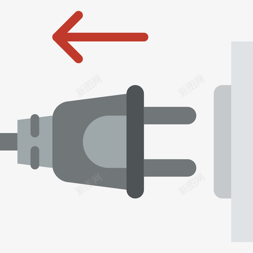 扁平连接器电缆插头图标svg_新图网 https://ixintu.com 扁平连接器电缆插头