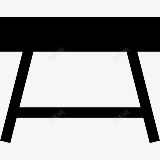 桌子家具15已填充图标svg_新图网 https://ixintu.com 家具15 已填充 桌子