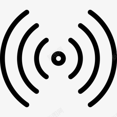 无线通信和网络线性图标图标