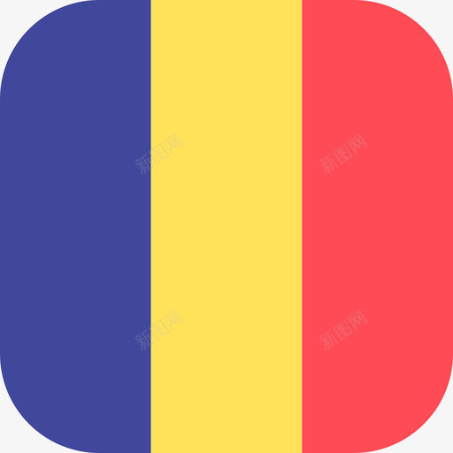 罗马尼亚国际国旗3圆形方形图标svg_新图网 https://ixintu.com 国际国旗3 圆形方形 罗马尼亚