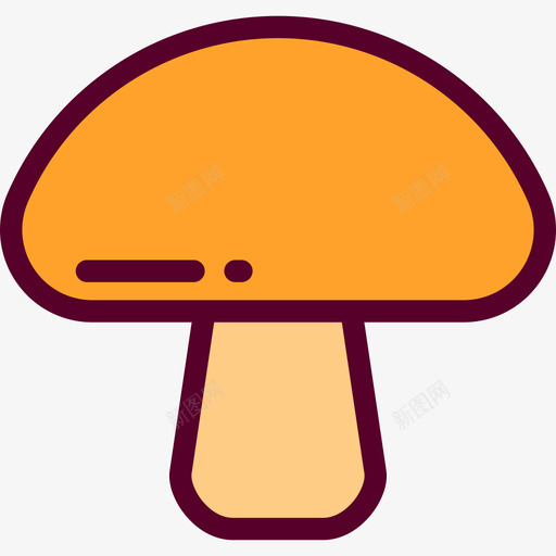 蘑菇感恩节3线形颜色图标svg_新图网 https://ixintu.com 感恩节3 线形颜色 蘑菇