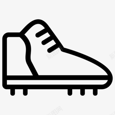 橄榄球鞋靴子夹板图标图标