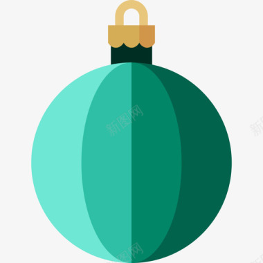饰品圣诞球2扁平图标图标
