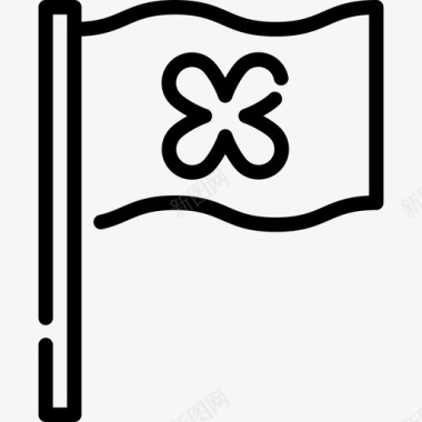 国旗圣帕特里克节直系图标图标