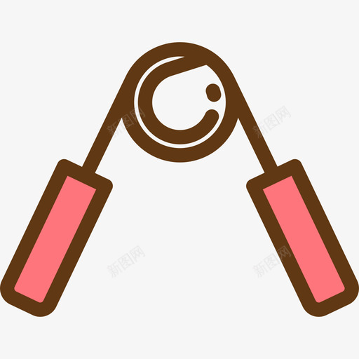 手握健身房健身线性颜色图标svg_新图网 https://ixintu.com 健身房健身 手握 线性颜色