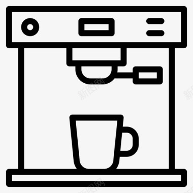 咖啡机热饮料图标图标