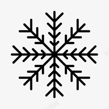 雪花南极洲圣诞节图标图标