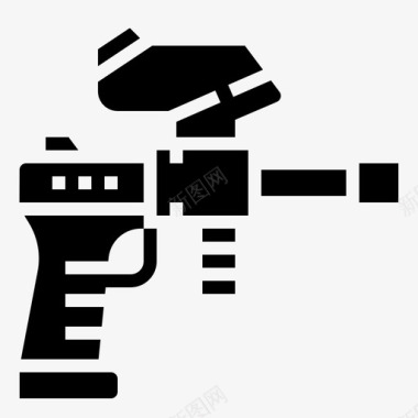 枪彩弹枪彩弹和bb枪雕文图标图标