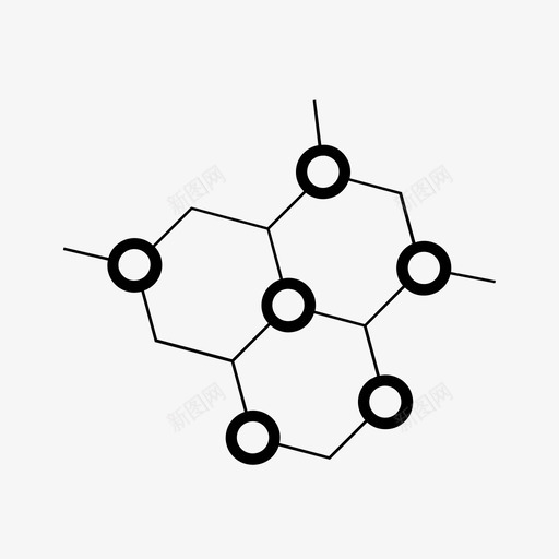 分子化学科学图标svg_新图网 https://ixintu.com 分子 分子集合 化学 科学