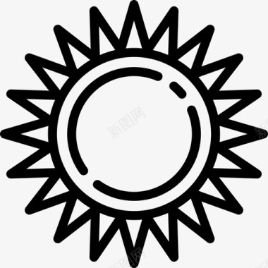 太阳嬉皮士直系图标图标