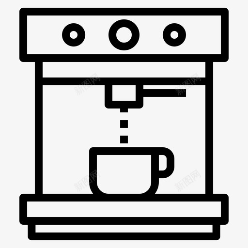 咖啡店咖啡机饮料图标svg_新图网 https://ixintu.com 咖啡店 咖啡机 饮料