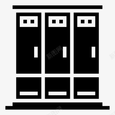 储物柜橱柜运动型图标图标