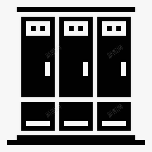 储物柜橱柜运动型图标svg_新图网 https://ixintu.com 储物柜 储物间 卡通储物间 橱柜 跑步字形 运动型