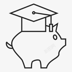 教育储蓄大学储蓄教育抵押贷款图标高清图片