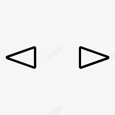 左和右箭头选项图标图标
