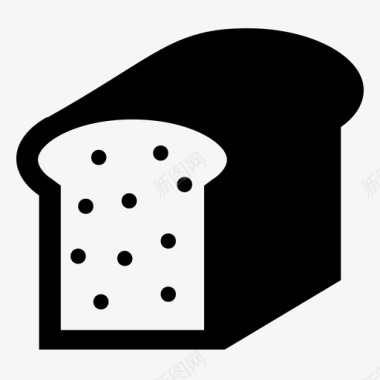 面包烘焙项目早餐图标图标