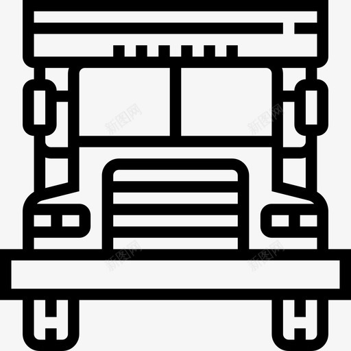 卡车运输20直线图标svg_新图网 https://ixintu.com 卡车 直线 运输20